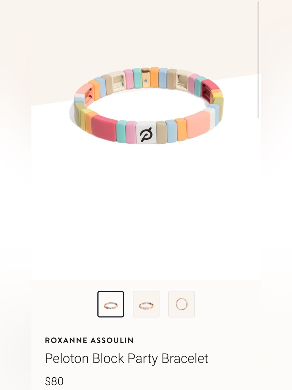 Roxanne Assoulin x Peloton Block Party Bracelet